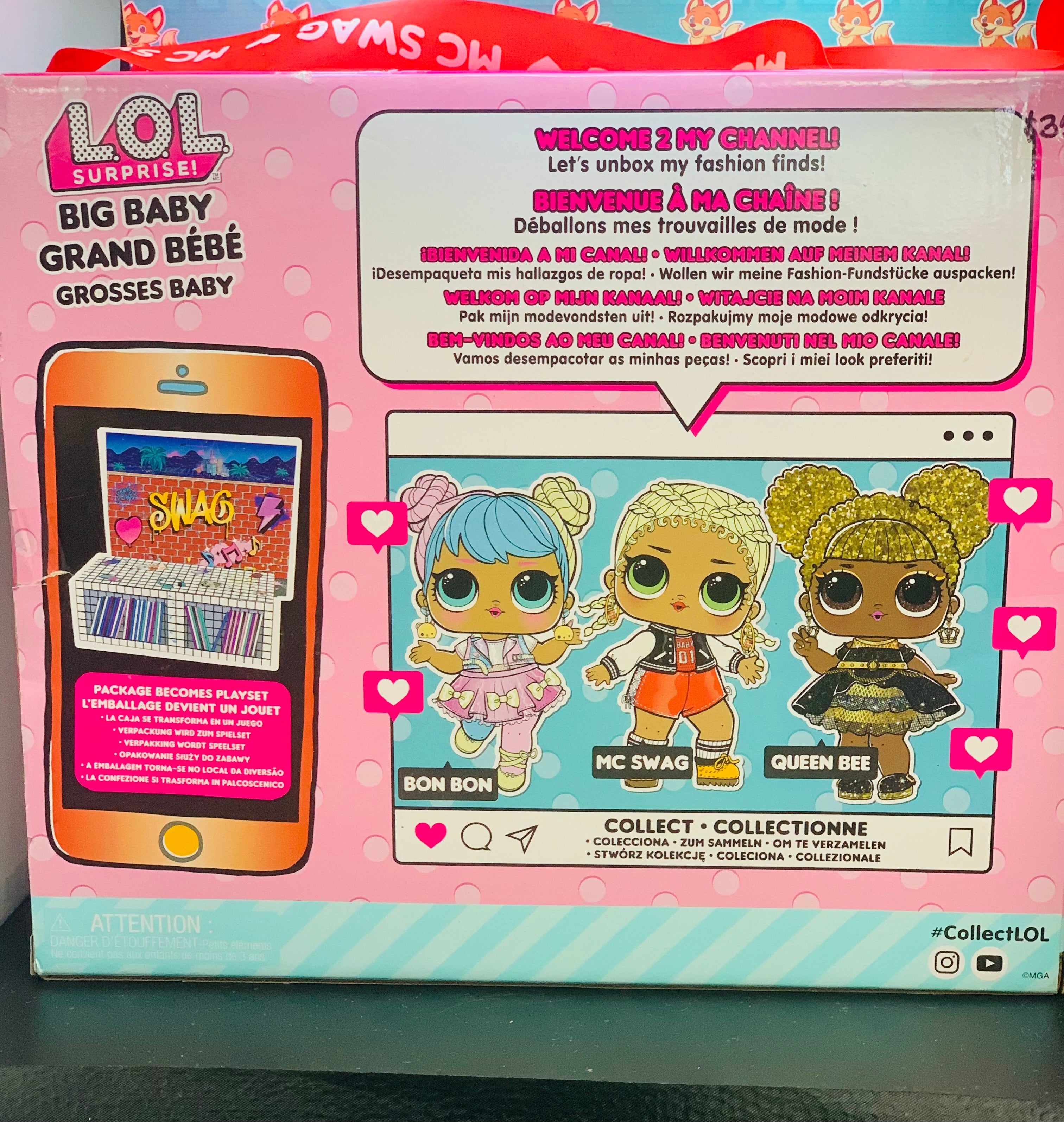 LOL Surprise Big Baby Doll – MC Swag with Outfits & Accessories