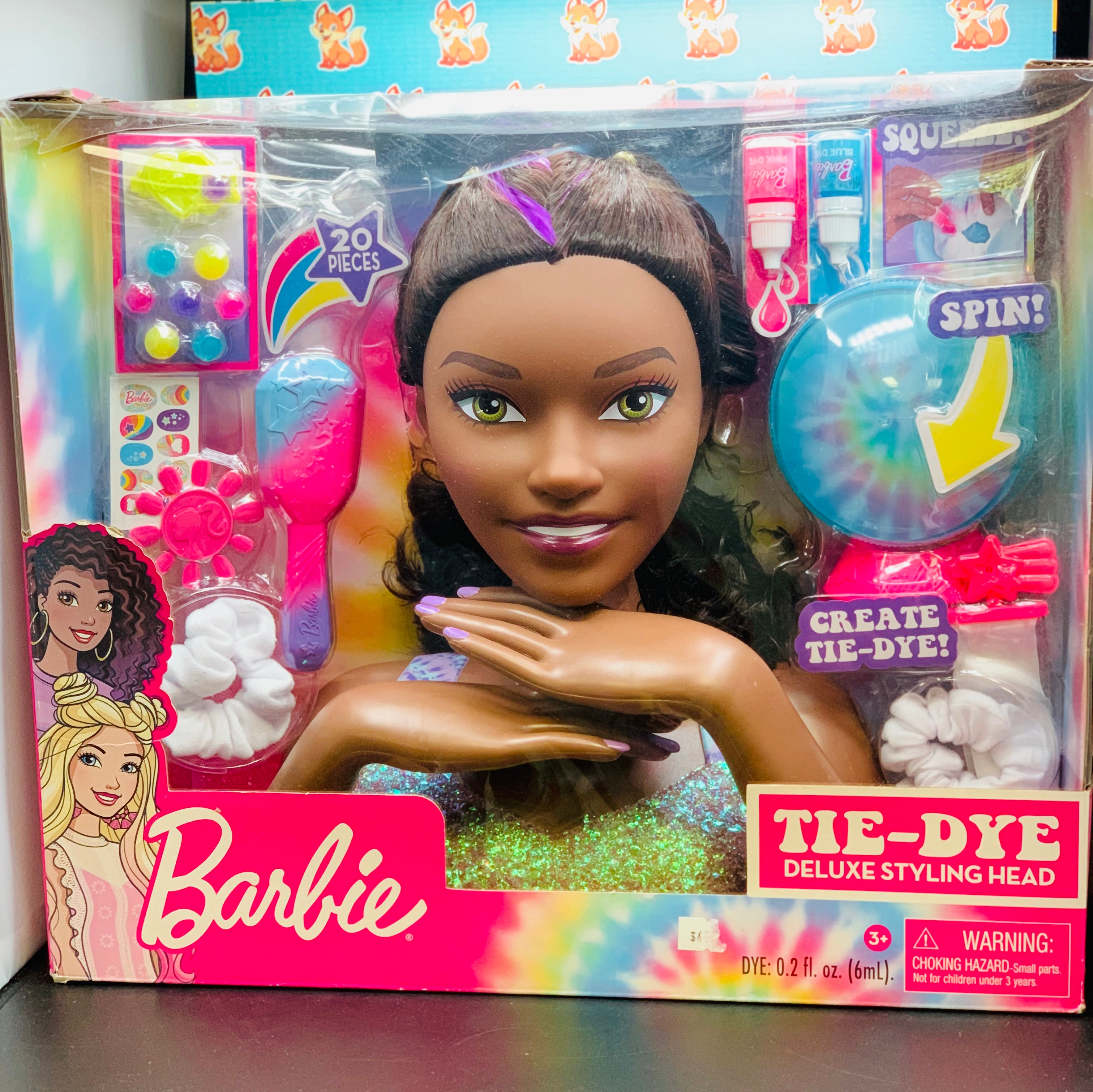 Barbie Tie-Dye Deluxe Styling Head – 20 Piece Hair Styling & Creative Play Set