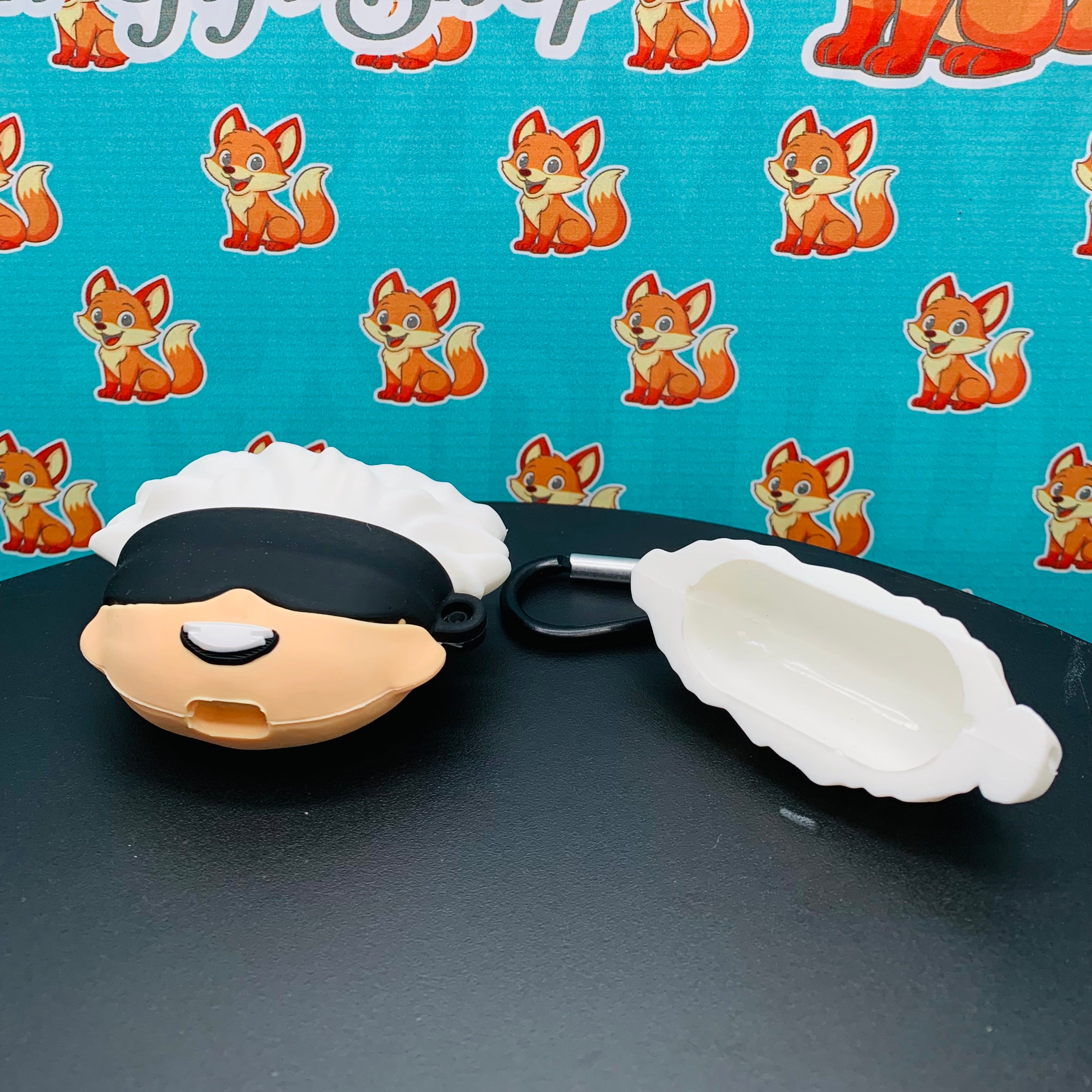 Anime Silicone AirPods Cover with Keychain