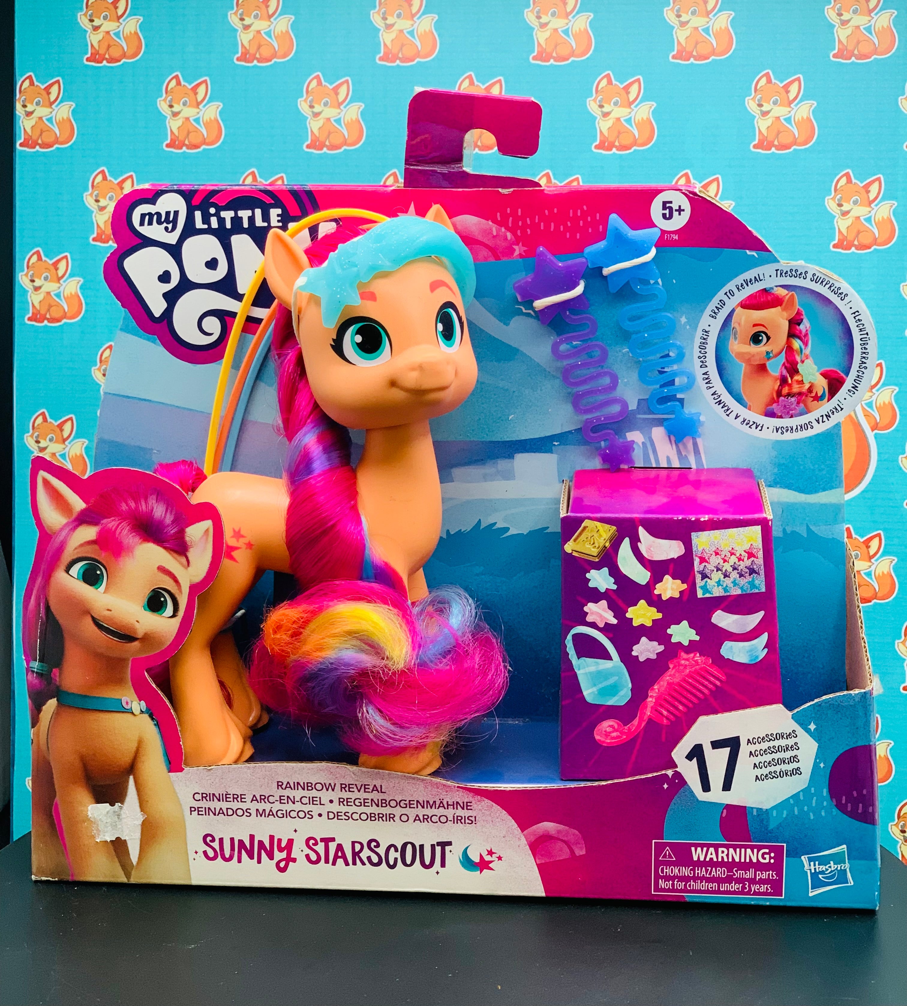 My Little Pony – Sunny Starscout Rainbow Reveal Styling Pony (17 Accessories)