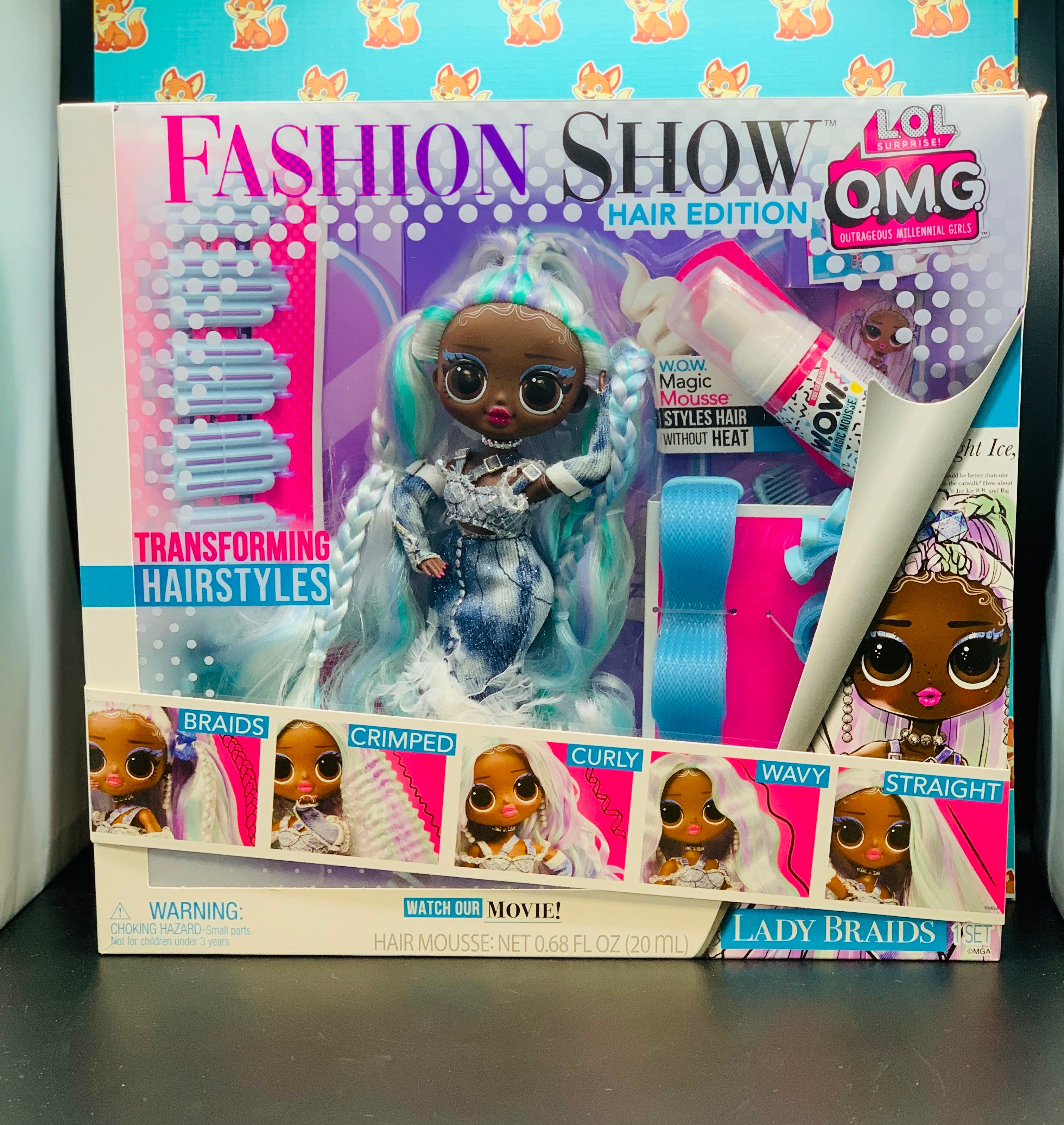 LOL Surprise OMG Fashion Show Hair Edition – Lady Braids Doll