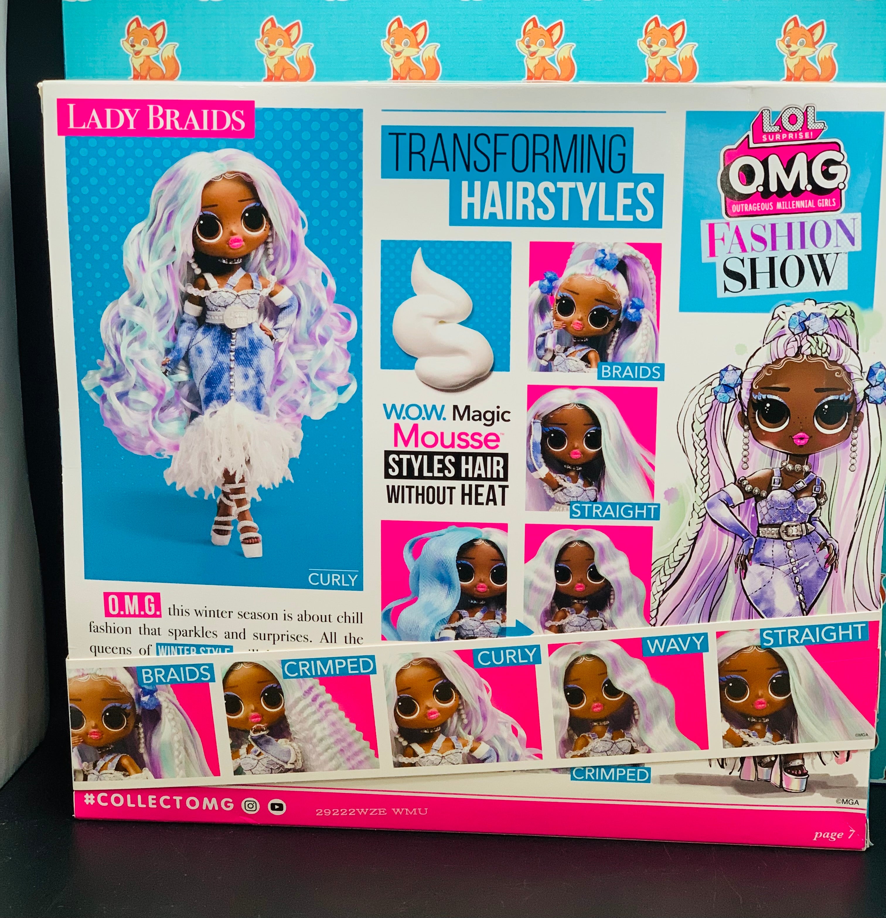 LOL Surprise OMG Fashion Show Hair Edition – Lady Braids Doll