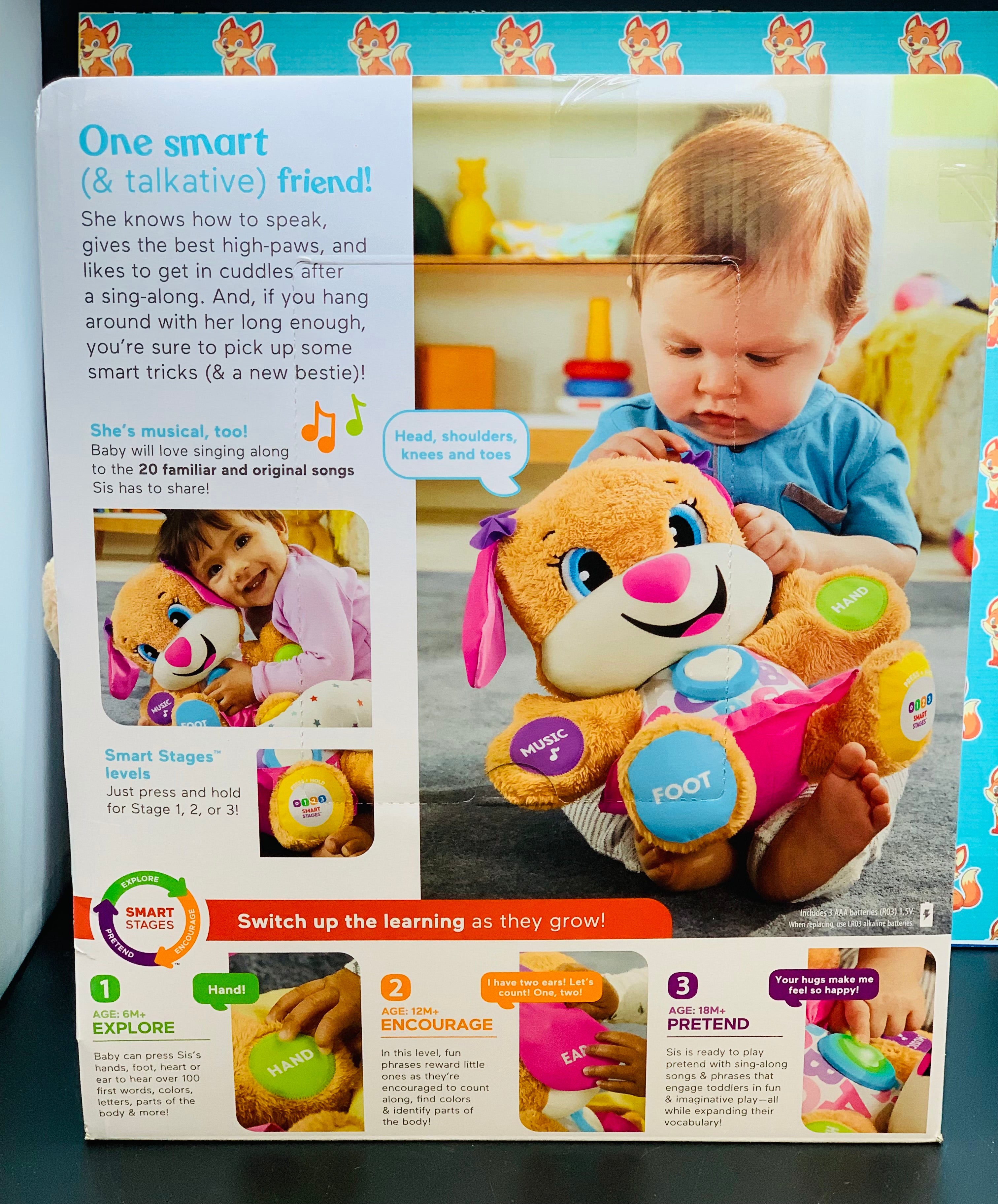 Fisher-Price Laugh & Learn Smart Stages Sis Plush Toy