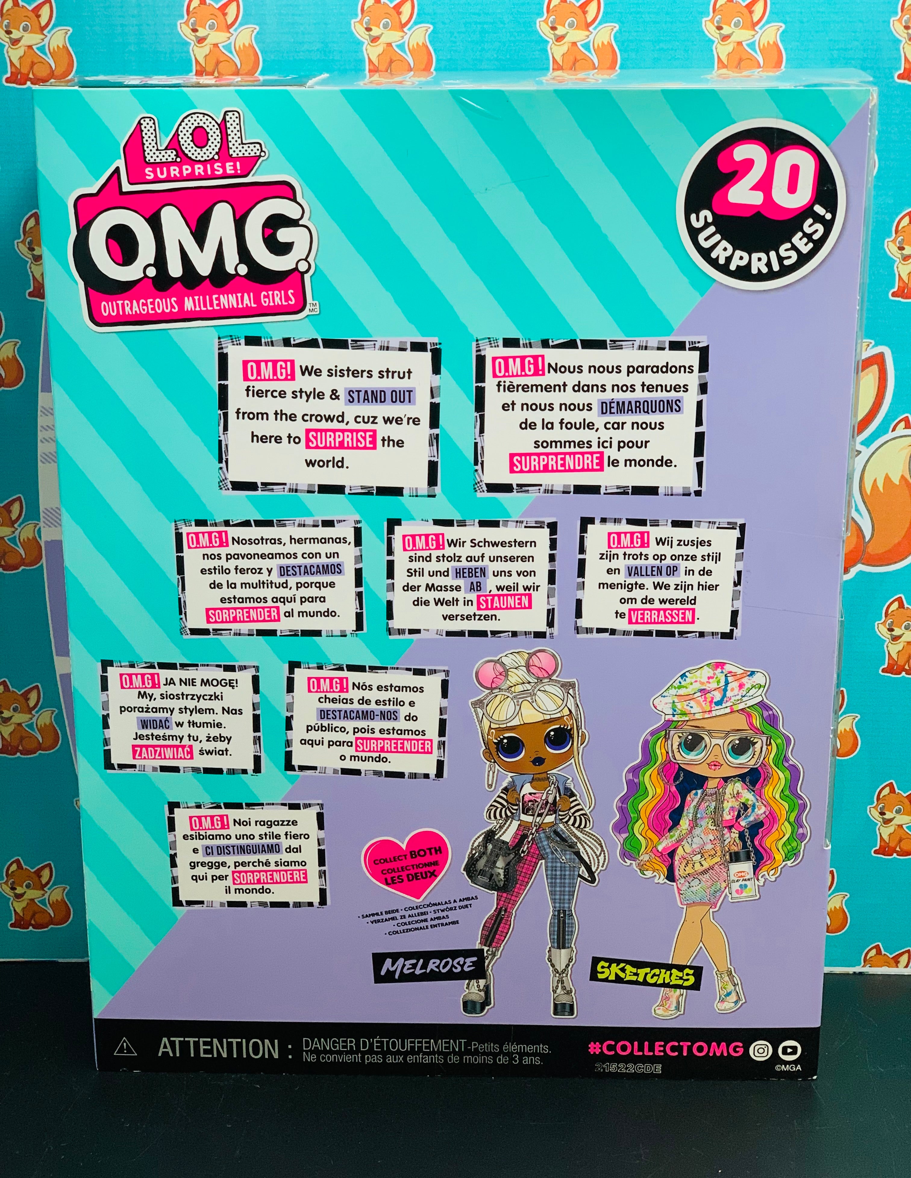 LOL Surprise OMG Melrose Fashion Doll – 20 Surprises, Rock Star Style