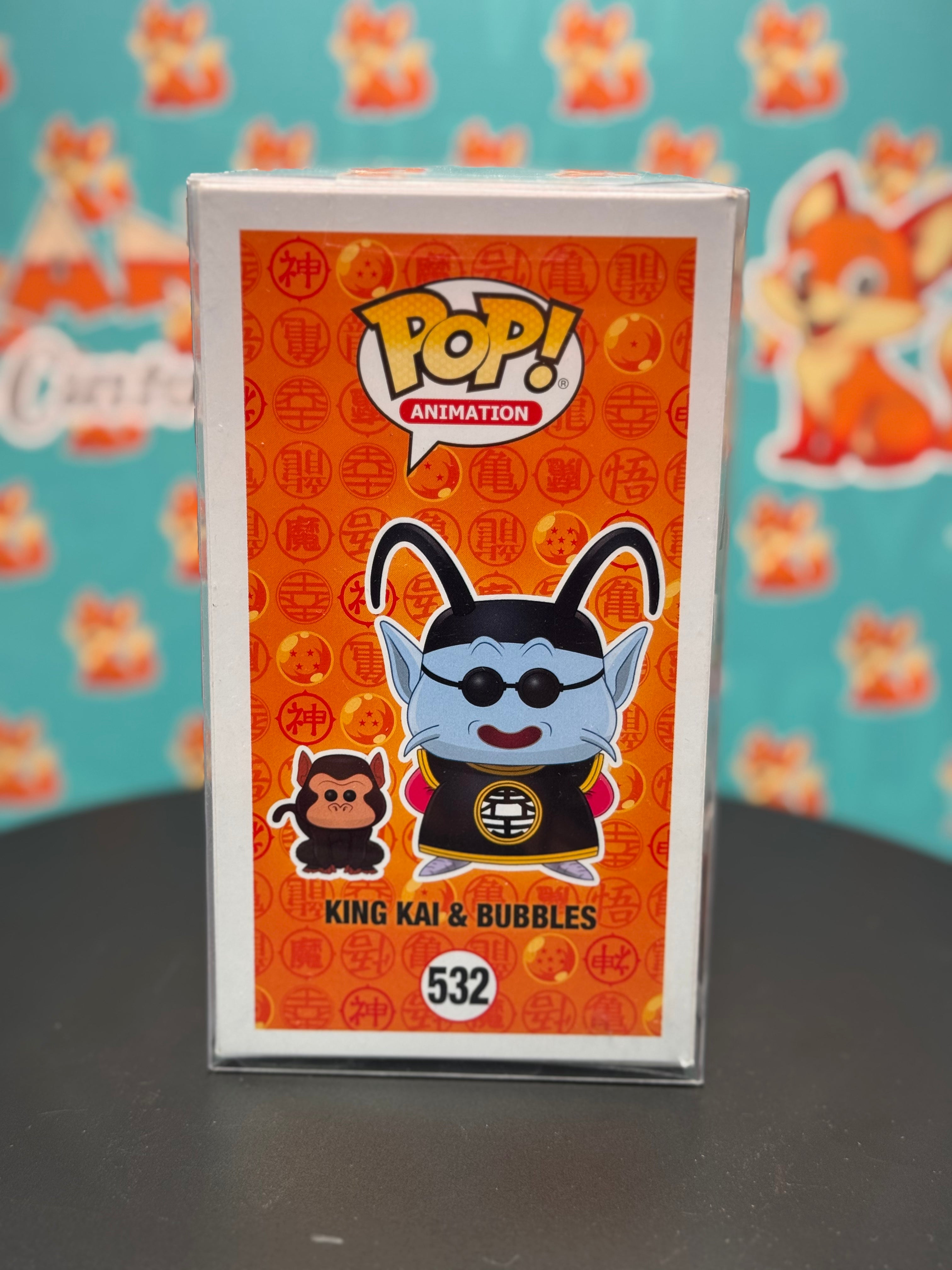 Funko Pop! & Buddy: Dragon Ball Z - King Kai & Bubbles Toy, Multicolor